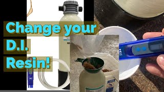 Change Your Mixed Bed Deionizer Resin! How To  DI Water On The Go Spotless