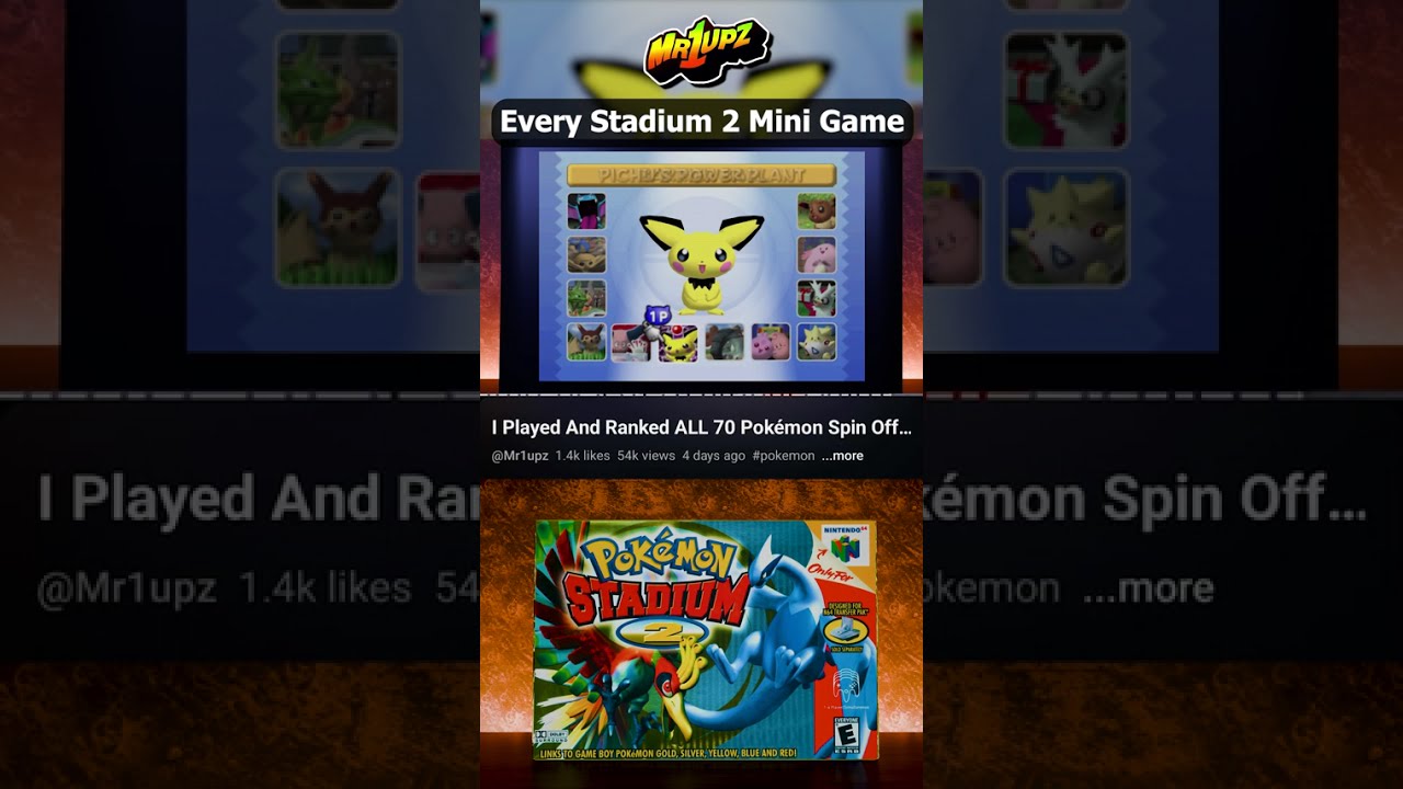 Every Single Mini Game In Pokemon Stadium 2