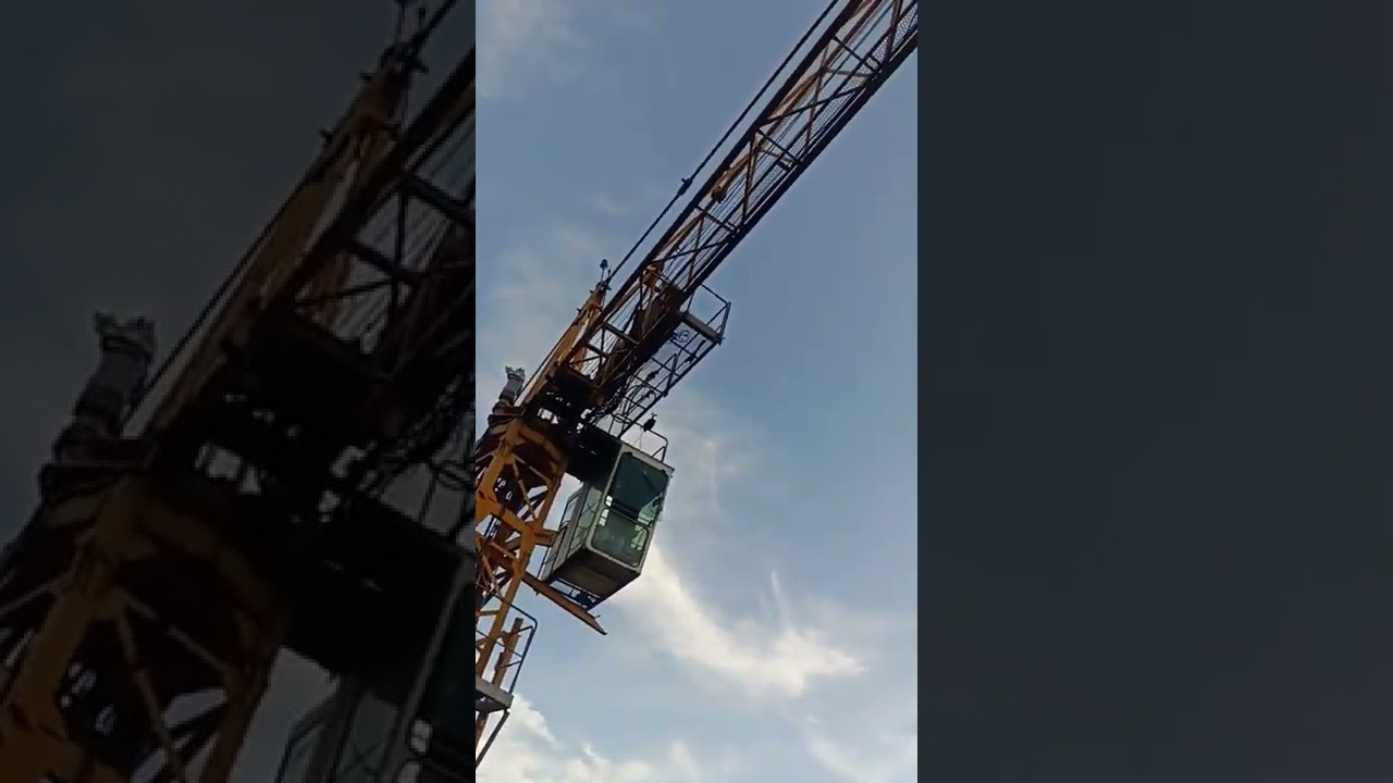 Tower crane in construction site || Technical A2 ||