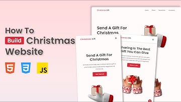 Responsive Landing Page Using HTML CSS And JavaScript 🎄| Responsive Web Design Christmas