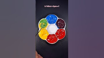 Making 4 Colors with Only 3 Primary #colormixing #shots #usa