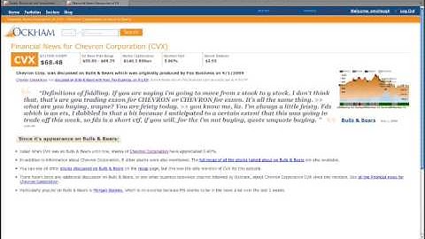 Creating an RSS Stock News Feed
