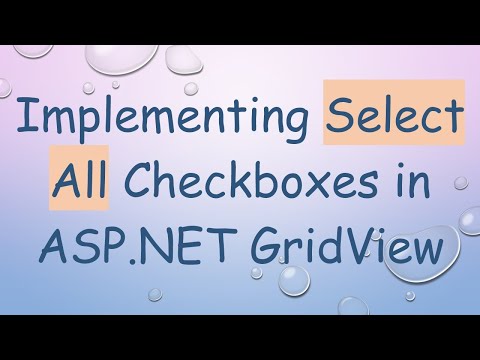 Implementing Select All Checkboxes in ASP.NET GridView