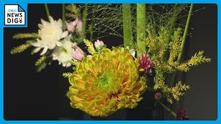 生け花 池坊の作品展始まる「異常気象で大変な状況の中、できるだけいいお花を」松坂屋名古屋店