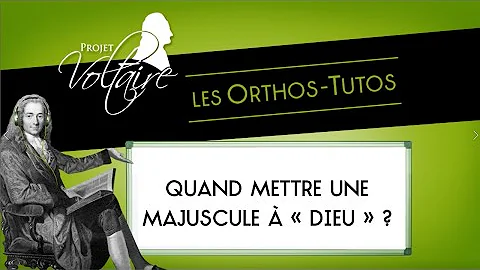 Quand mettre une majuscule à dieu ?