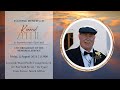 LIVE BROADCAST - MEMORIAL SERVICE OF KONRAD ZEELIE - FRIDAY, 4 AUGUST 2023 @ 11H00
