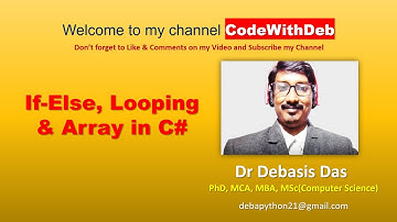 If Else, Looping and Array in C#