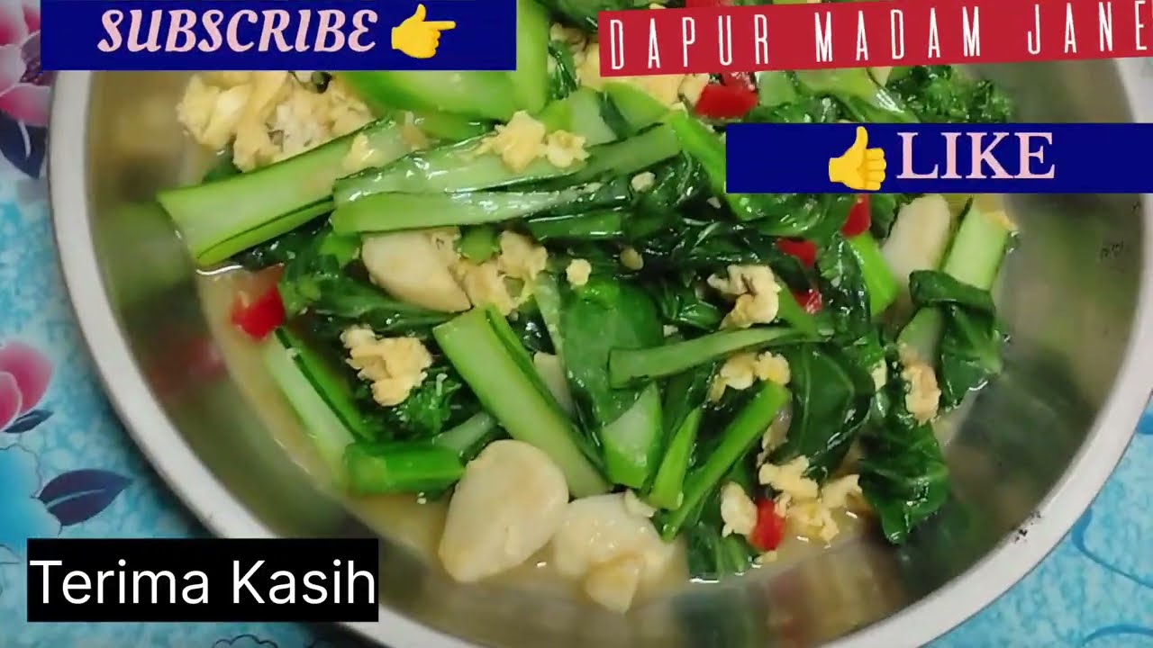 Resepi Sayur Sawi Bungai🌿 Simple tang Nyamai 