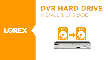 how to upgrade and install a DVR hard drive