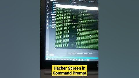 Creating Hacker Screen in Command Prompt | #shorts #coding #windows #programming