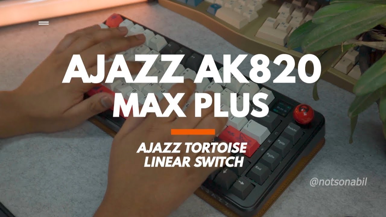 Ajazz Ak820 MAX PLUS - Sound Test - Ajazz Tortoise Switch