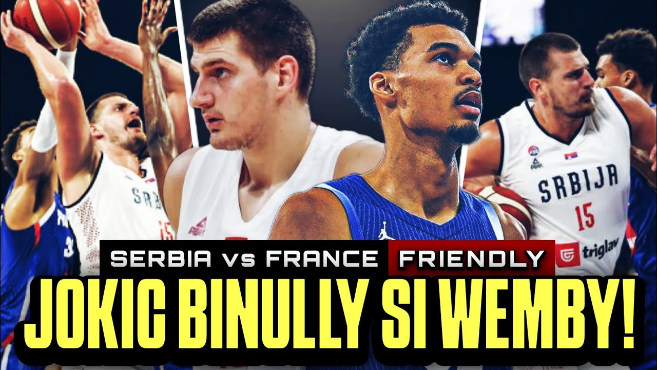 Jokic KINALABAW ang Twin Towers ng France! Victor Wembanyama and Gobert vs Jokic! France vs Serbia!