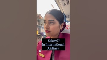 How much does international crew earn ✈️🤫#cabincrew #airhostess #ytshort #travel #flightattendent