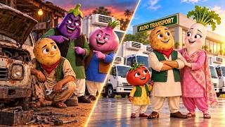 🥔 Gareeb Mechanic Aloo Bana Transport Company Ka Malik 🚚❤️ | Hindi Story | Vegetable Story