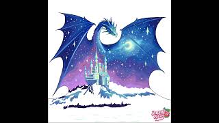 Happy Color - Art Mystery Fantasy: Blue Dragon Illusion Night Castle Moon And Stars (Fantasy Pics)