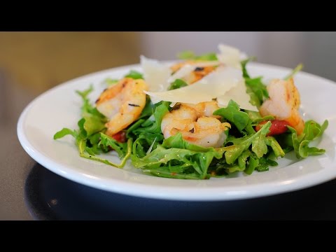 garlic-shrimp-arugula-salad-with-balsamic-vinaigrette