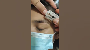 تنضيف ورسم الحواجب بالشفره 