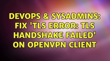 DevOps & SysAdmins: Fix 