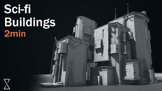 Famous Houdini Sci-fi buildings || 2 min tutorial Wealth