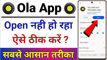How To Fix Ola App Open Problem