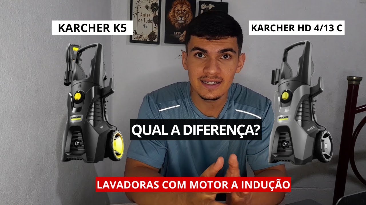 Qual escolher? KARCHER K5 OU KARCHER HD 4/13 C | Motor a INDUÇÃO | Comparativo Completo