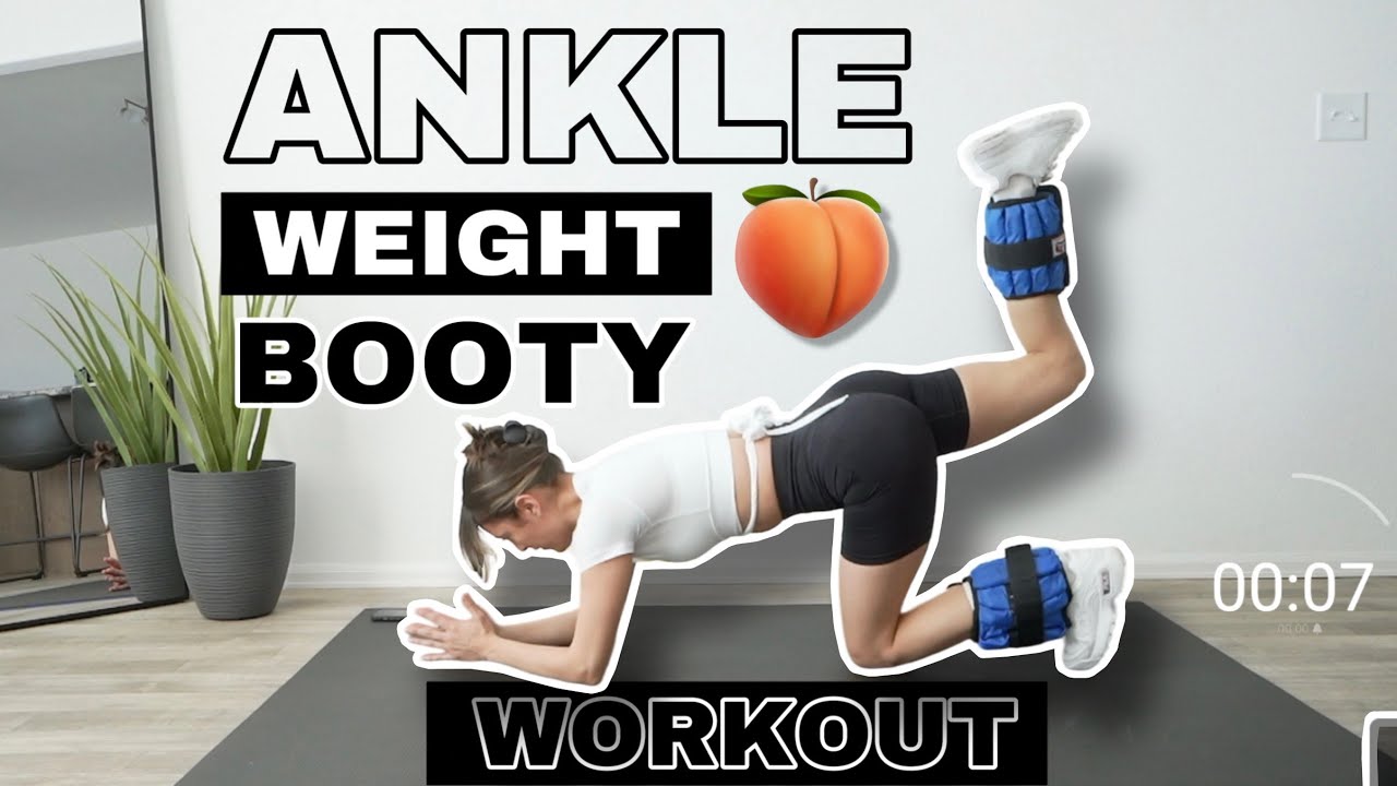 Ankle Weight Glute Workout Only 8 Minutes!!!! YouTube