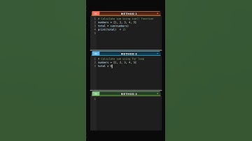 Calculate-Sum-of-Numbers-via-3-Methods #coding