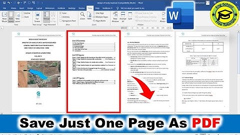 How to Save Just One Page as PDF in Word?