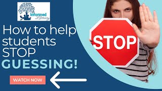 Stop the Guessing Habit