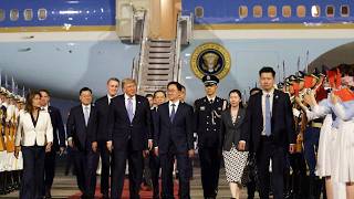 Trump Steps Off Plane In China - What Happened Next Stunned Everyone