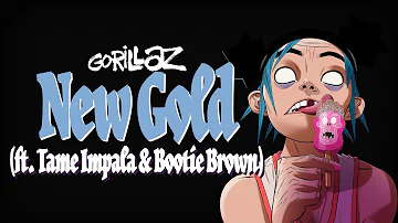 Gorillaz - New Gold (Ft. Tame Impala & Bootie Brown) (Lyric Video)