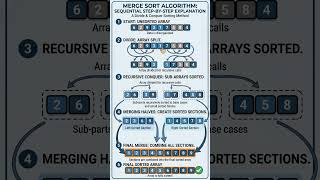 Merge Sort Algorithm For DSA in Simple Terms #mergesort #dsa #datastructures #tutorial