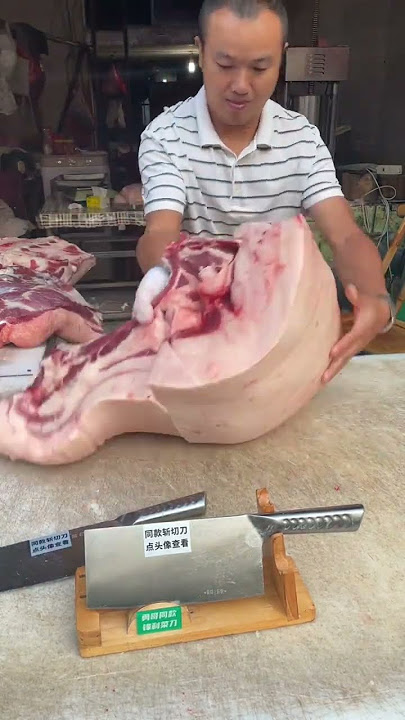 Pork cut | The best piece of meat | Slicing Pork | fresh pork #pig