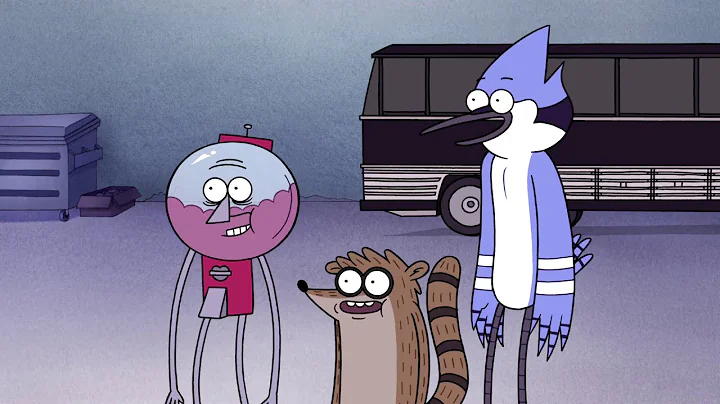 Regular Show - Mordecai And Rigby Help Benson Replace The Broken Bruce Rock Guitar
