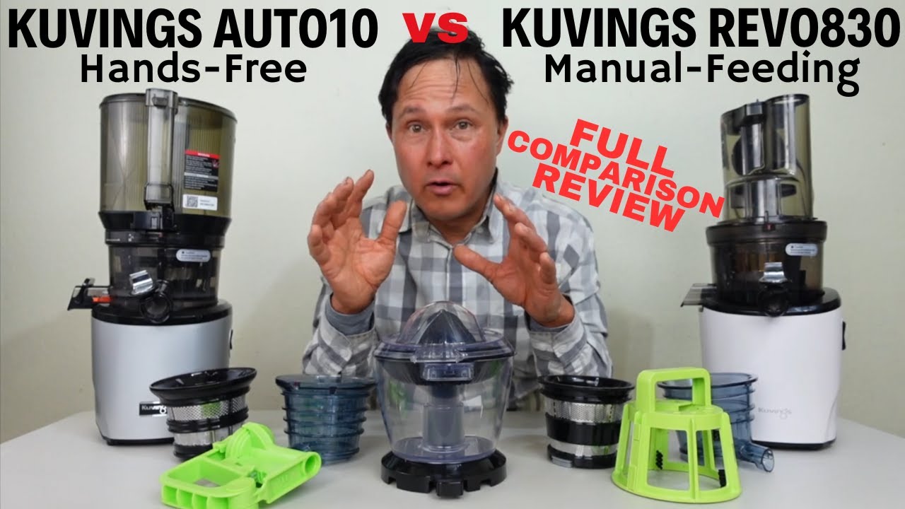 Kuvings Auto10 Hands Free vs Kuvings REVO830 Cold Press Juicer Review YouTube