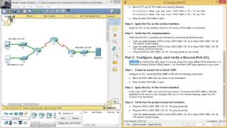 4.1.3.4 Packet Tracer - Configuring IPv6 ACLs