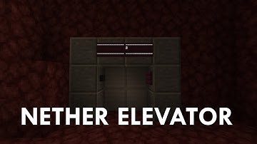 Elevator - Nether Dimension, Minecraft