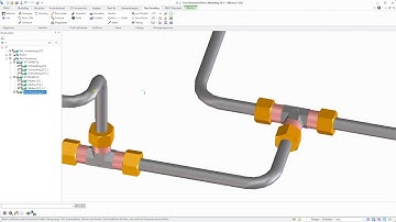 Easy design of pneumatics / hydraulic lines with PipeBending Assistant for PTC creo elements/direct