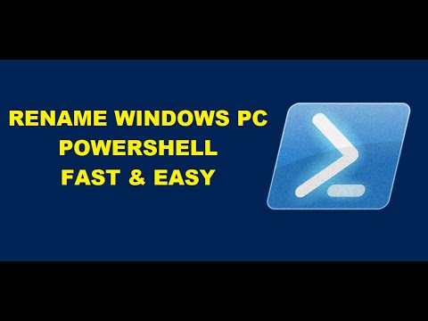 Rename Windows PC PowerShell - YouTube