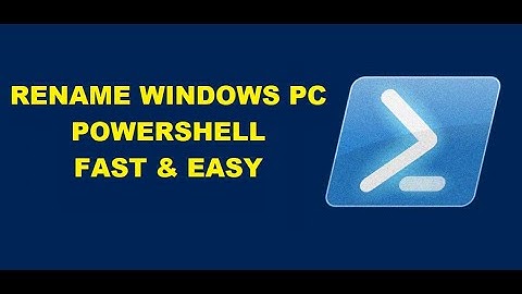 Rename Windows PC PowerShell