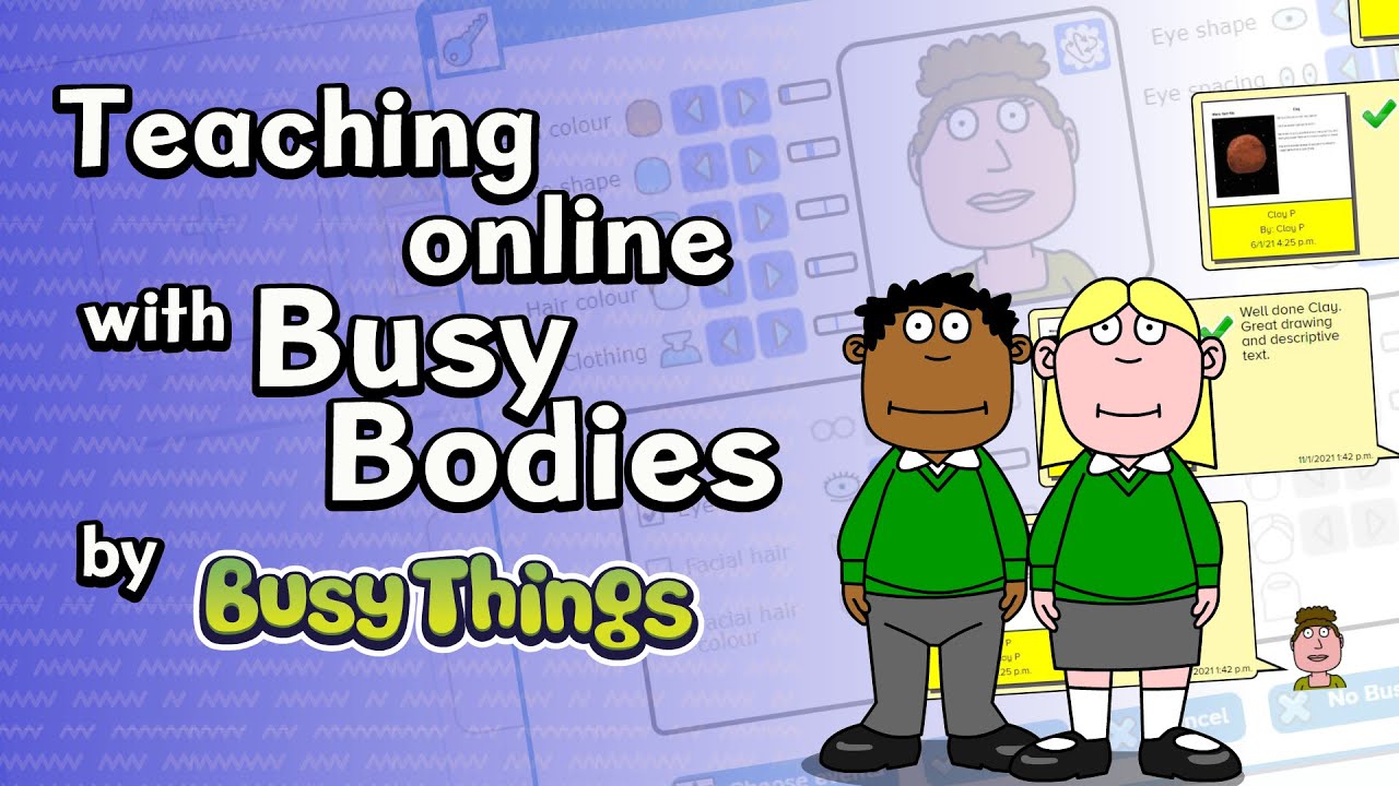 Teaching online with Busy Bodies - YouTube