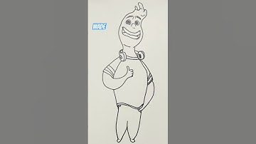 How To Draw Wade | Elemental #shorts #drawing #draw #elemental