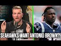 Pat McAfee Reacts To The Seahawks Looking Into Antonio Brown