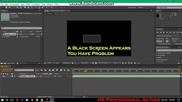 How To Fix Black Screen Problem In Adobe After Effects !!!
