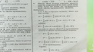 Skew-Hermitian Matrix:- Definition and Example