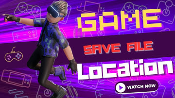 How to Find Game Save Files For any PC game!!