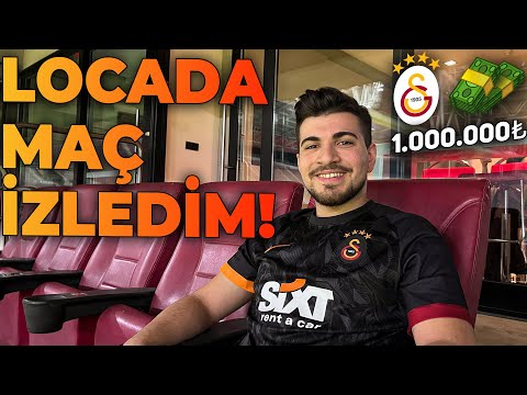 MİLYONLUK LÜKS VİP LOCADA MAÇ İZLEMEK !! 1.000.000₺ | Galatasaray 3 - 4 Villarreal STAD VLOG