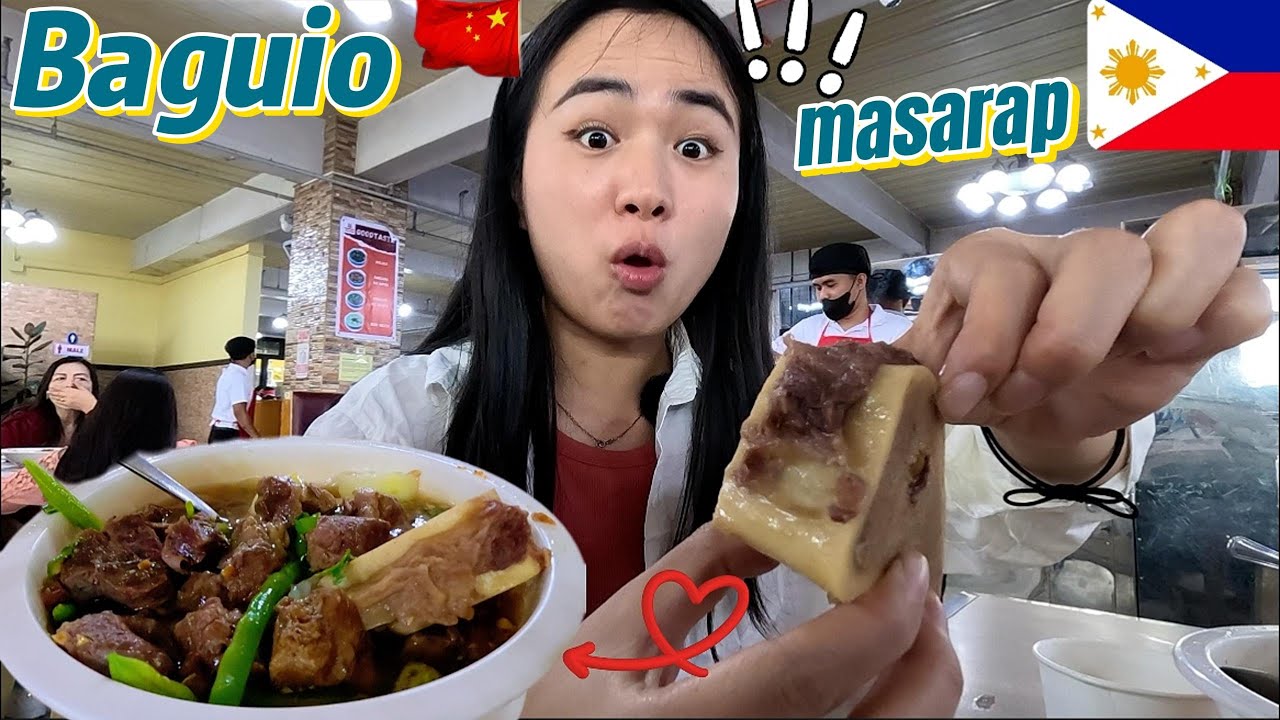 Chinese  First Time Trying Bulalo – I Didn’t Expect This Huge Portion at Good Taste, Baguio!🇵🇭🇨🇳❤️