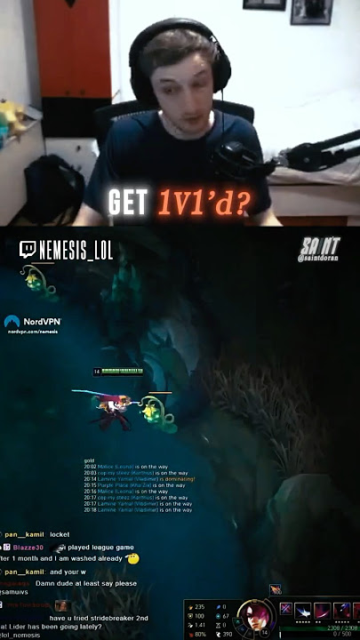 Nemesis' Flawless Timing in a 1v1 As Yone #leagueoflegends