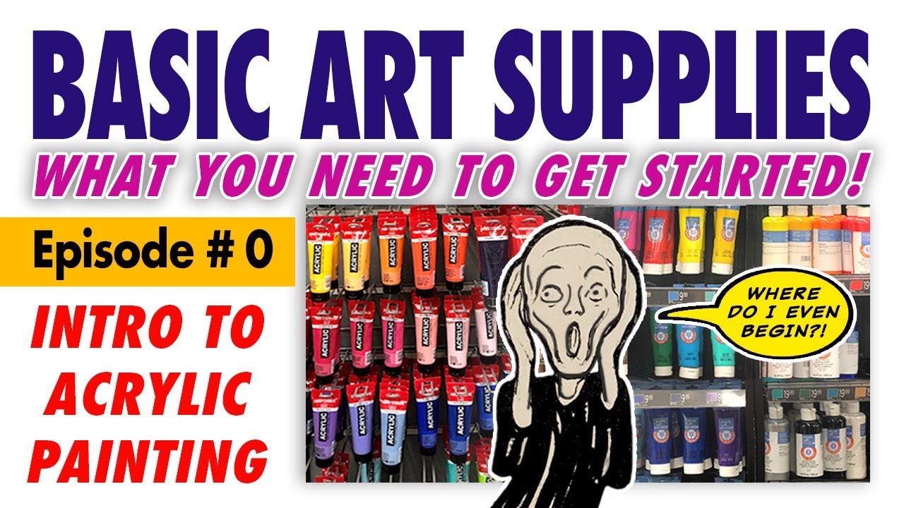 Acrylic Painting Supplies: What You Need to Get Started with Acrylic  Painting — Art is Fun